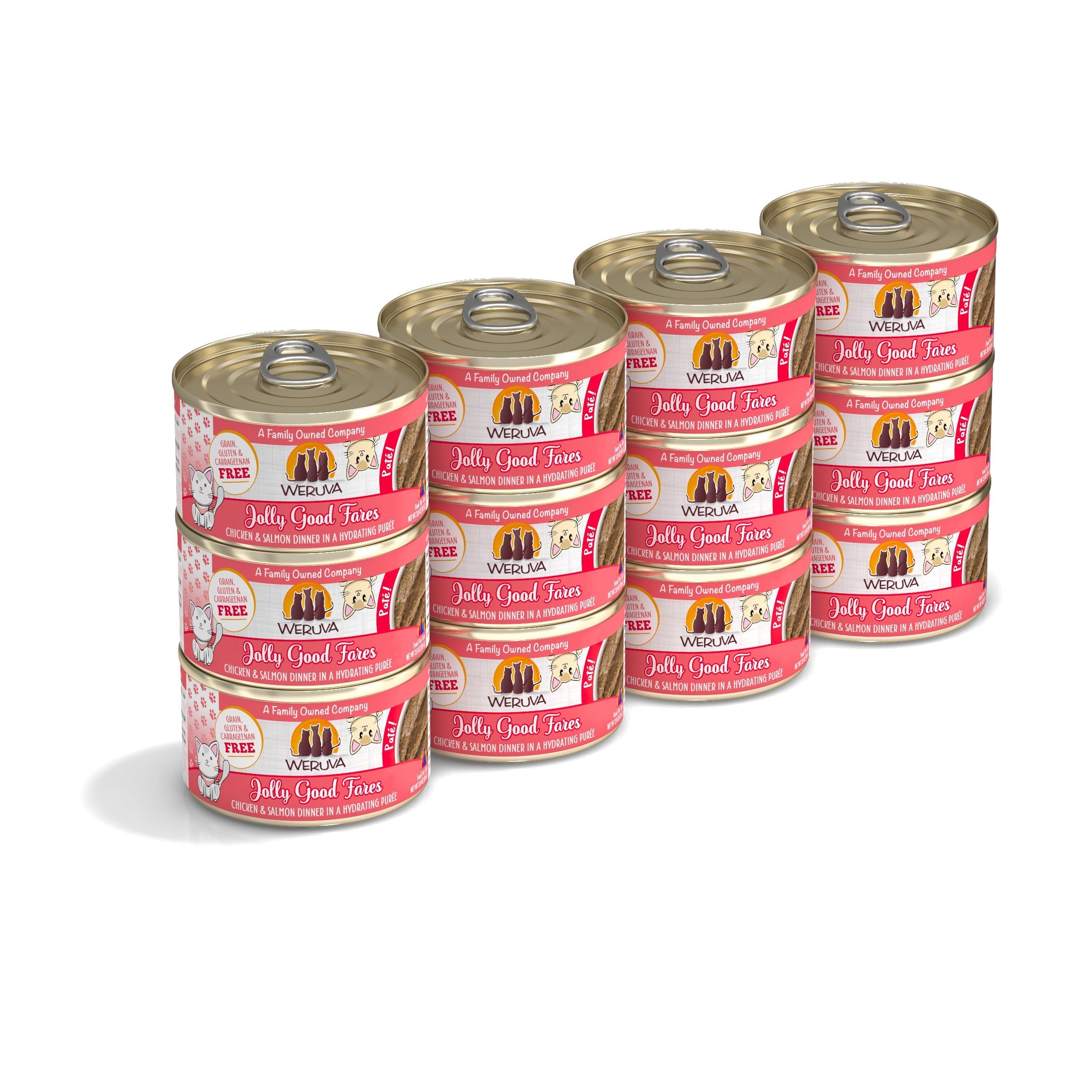 Weruva Classic Cat Paté Jolly Good Fares with Chicken & Salmon