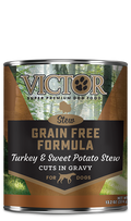 Victor Pet Food Grain Free Formula Turkey and Sweet Potato Cuts in Gravy