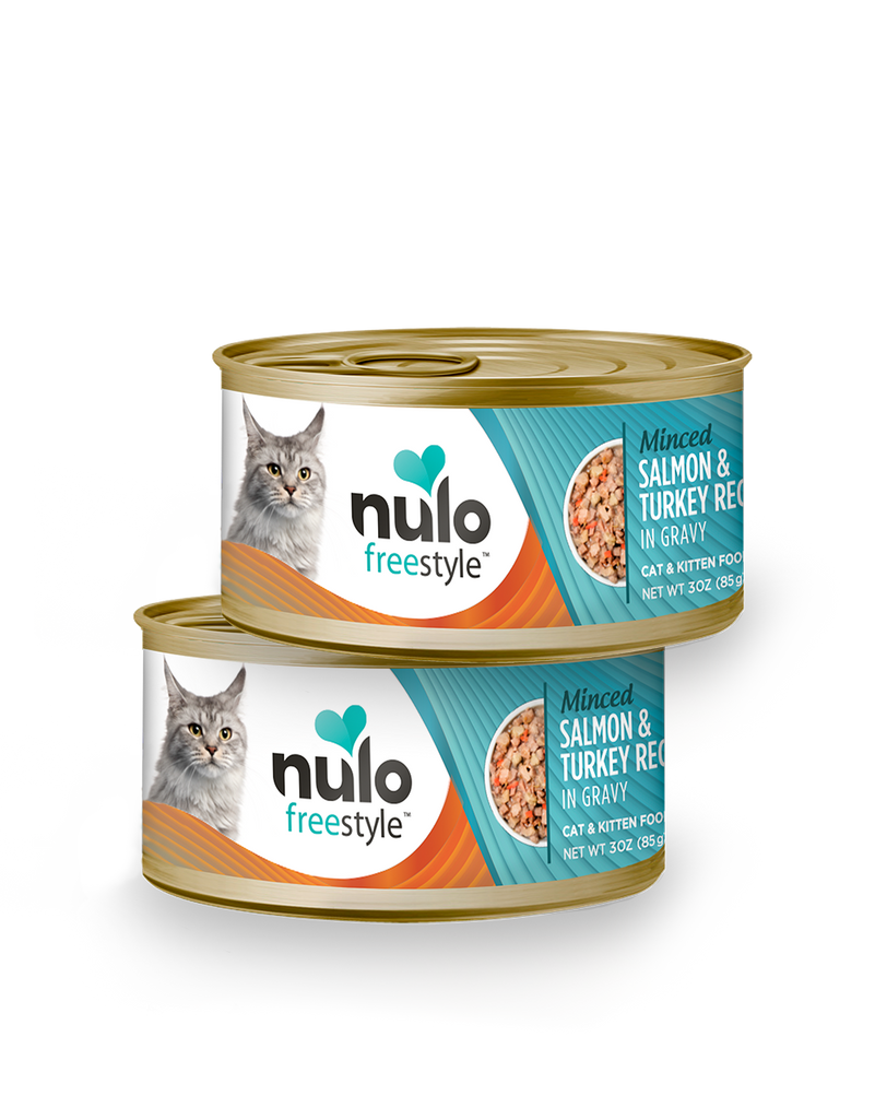 Nulo FreeStyle Minced Salmon & Turkey Recipe in Gravy Cat & Kitten Food