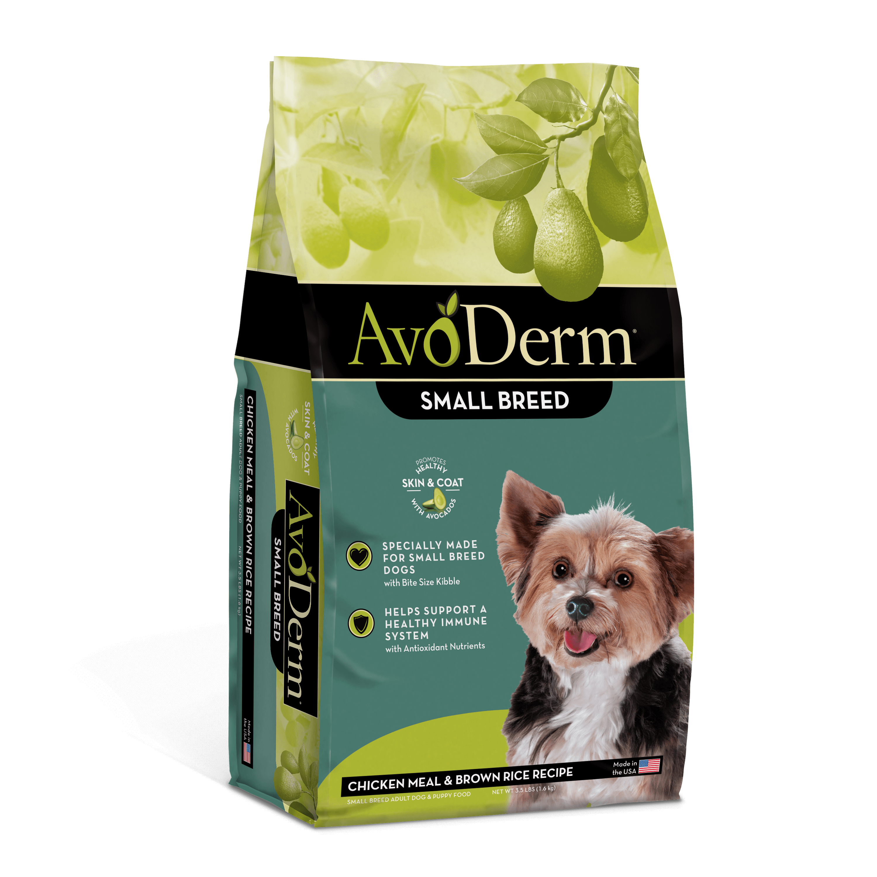 AvoDerm® Small Breed Chicken Meal & Brown Rice Recipe