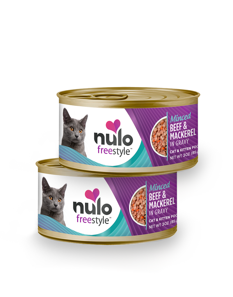 Nulo FreeStyle Minced Beef & Mackerel Recipe in Gravy Cat & Kitten Food