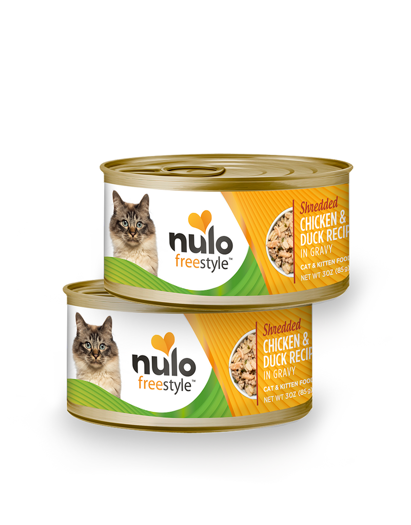 Nulo FreeStyle Shredded Chicken & Duck Recipe in Gravy Cat & Kitten Food