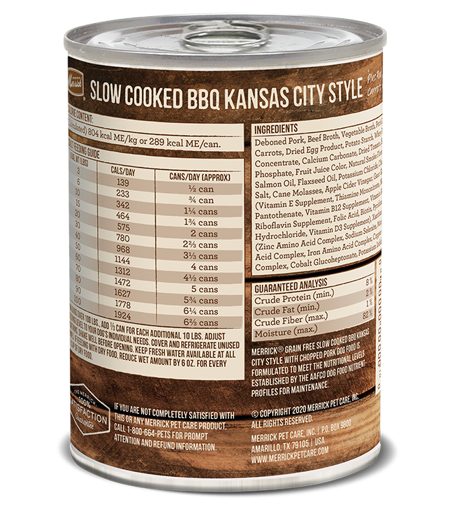Merrick Slow-Cooked BBQ Kansas City Style with Chopped Pork