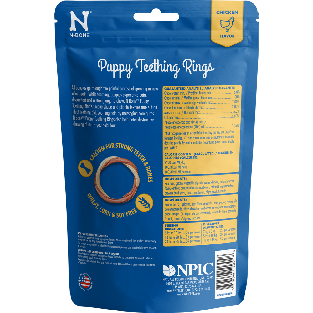 N-Bone® Puppy Teething Rings Chicken Flavor