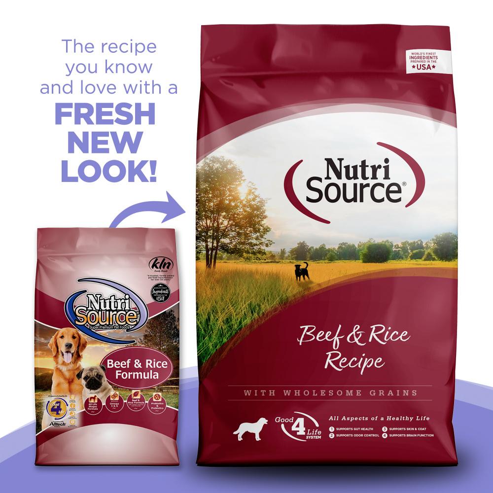 NutriSource® Beef & Rice Recipe Dry Dog Food