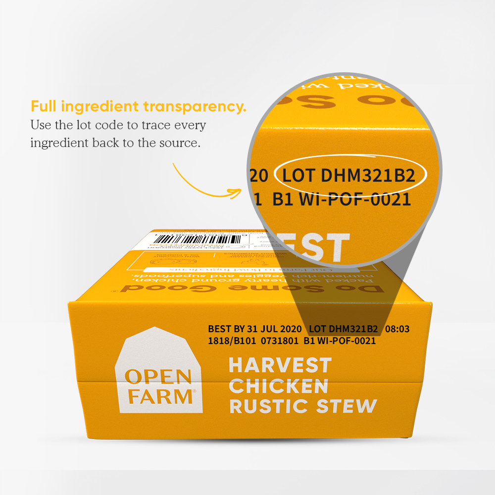 Open Farm Harvest Chicken Rustic Stew Wet Dog Food