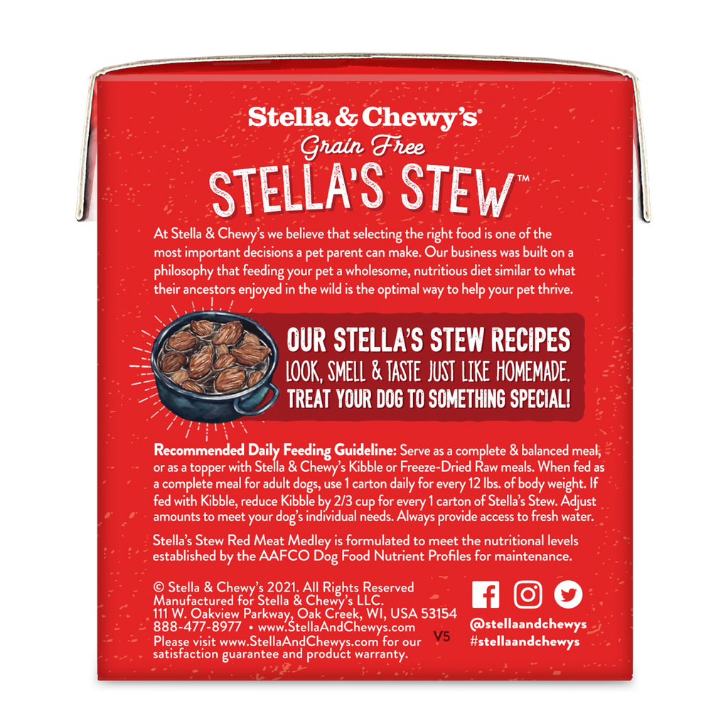 Stella & Chewy's Stella's Stew Red Meat Medley Recipe Food Topper for Dogs