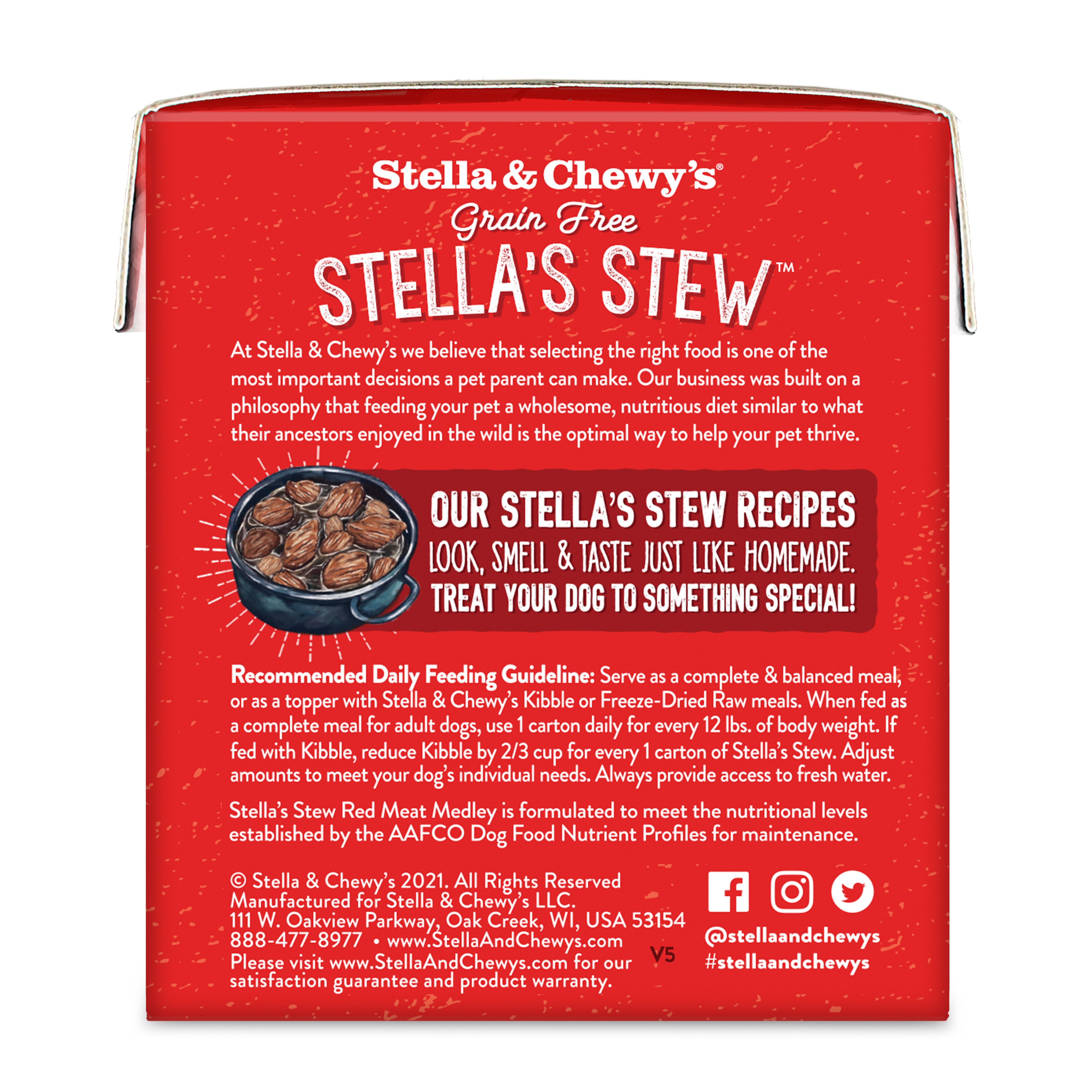 Stella & Chewy's Stella's Stew Red Meat Medley Recipe Food Topper for Dogs