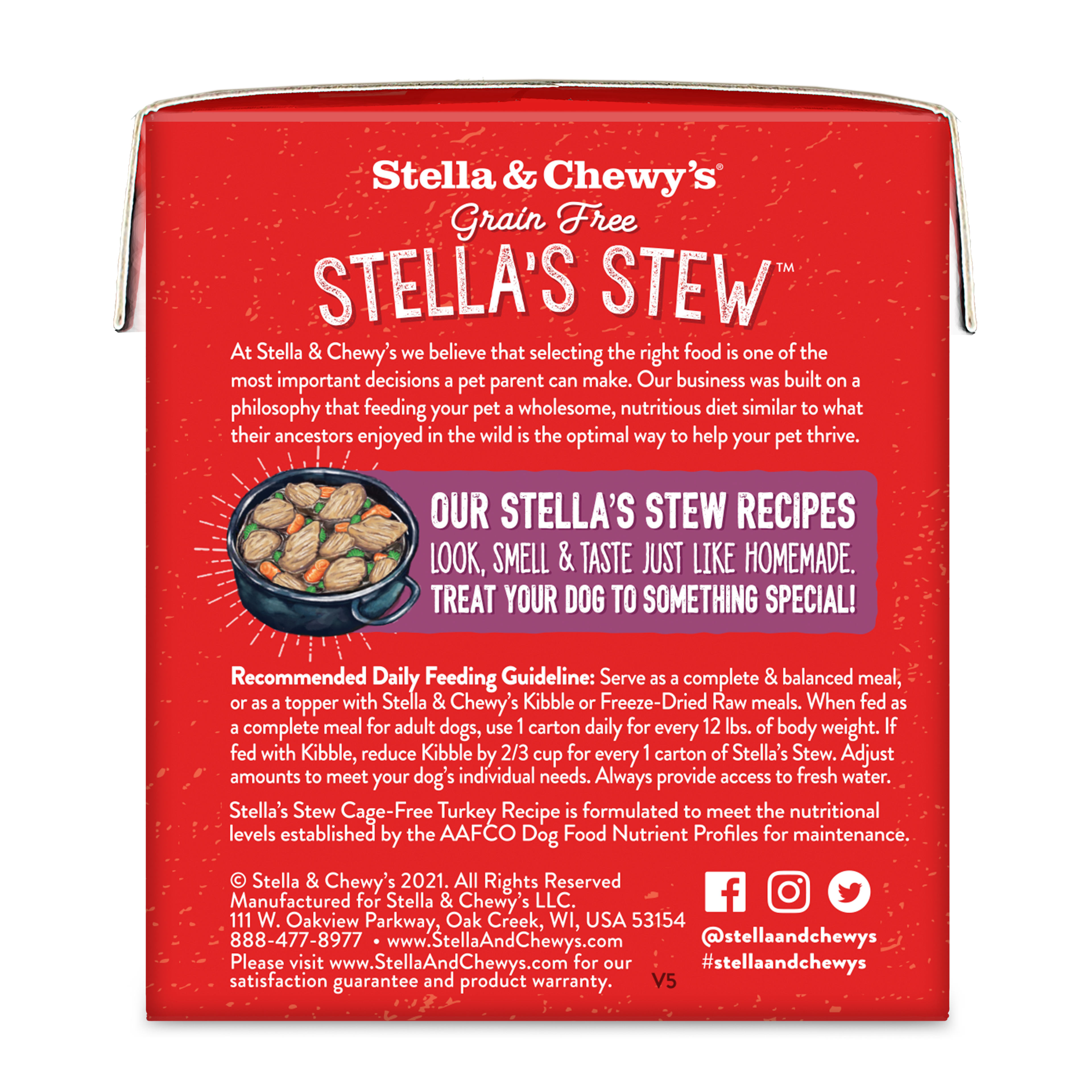 Stella & Chewy's Stella's Stew Cage Free Turkey Recipe Food Topper for Dogs
