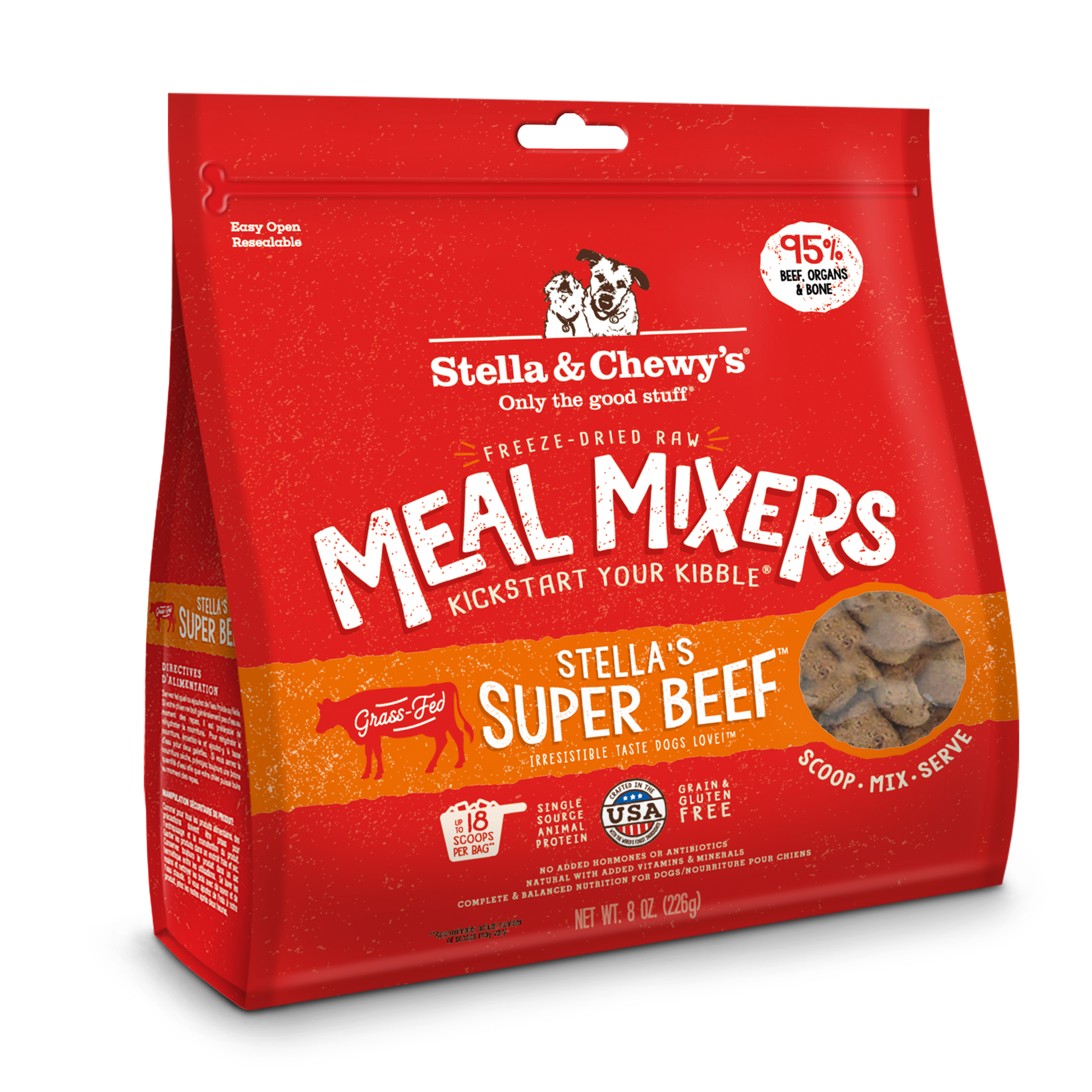 Stella & Chewy's Freeze Dried Raw Stella's Super Beef Meal Mixers