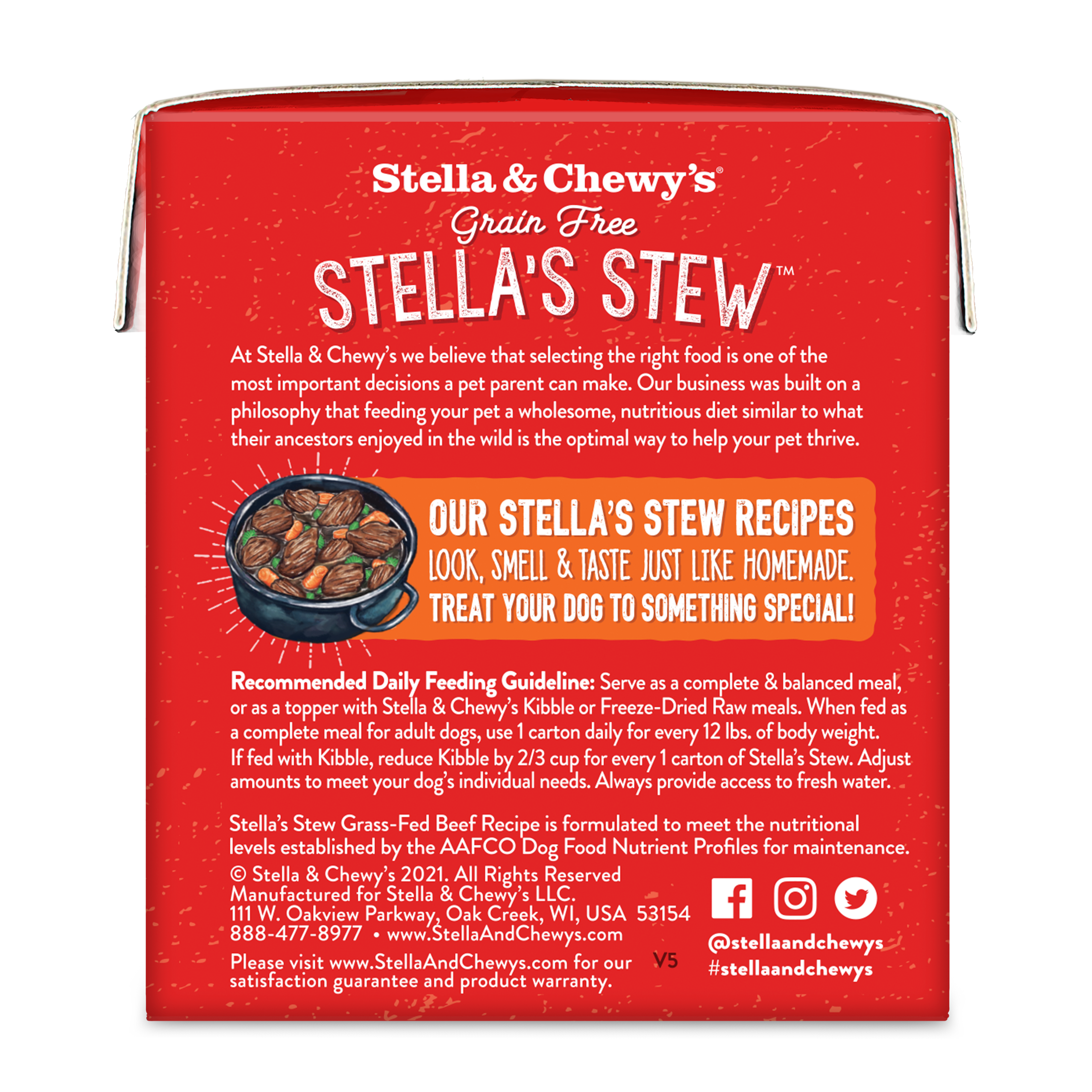 Stella & Chewy's Stella's Stew Grass Fed Beef Recipe