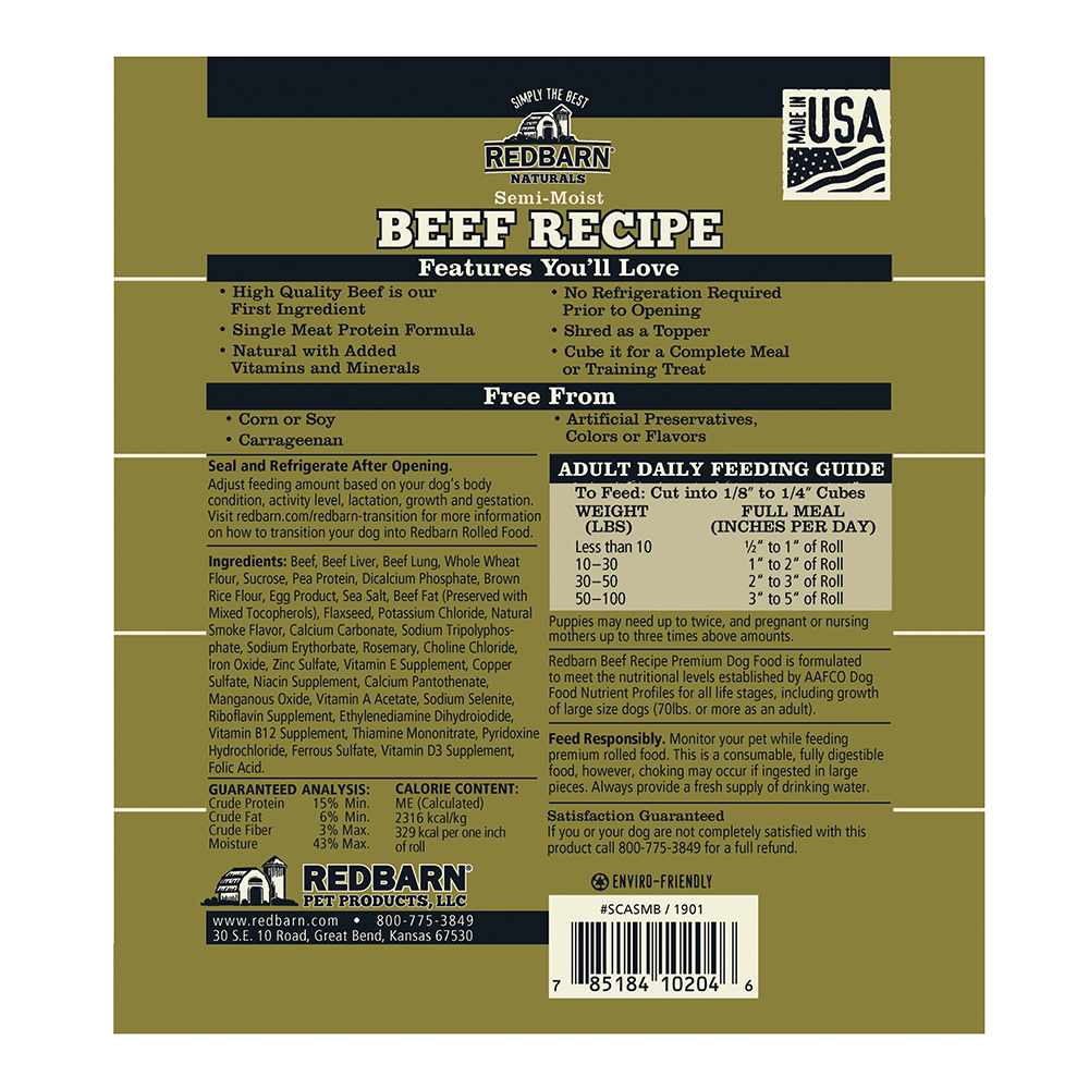 Redbarn Beef Recipe Rolled Food