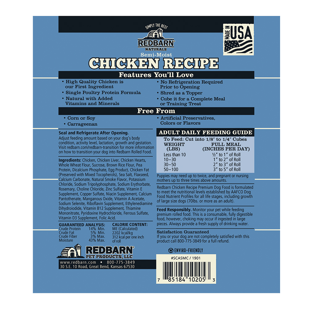 Redbarn Chicken Recipe Rolled Food