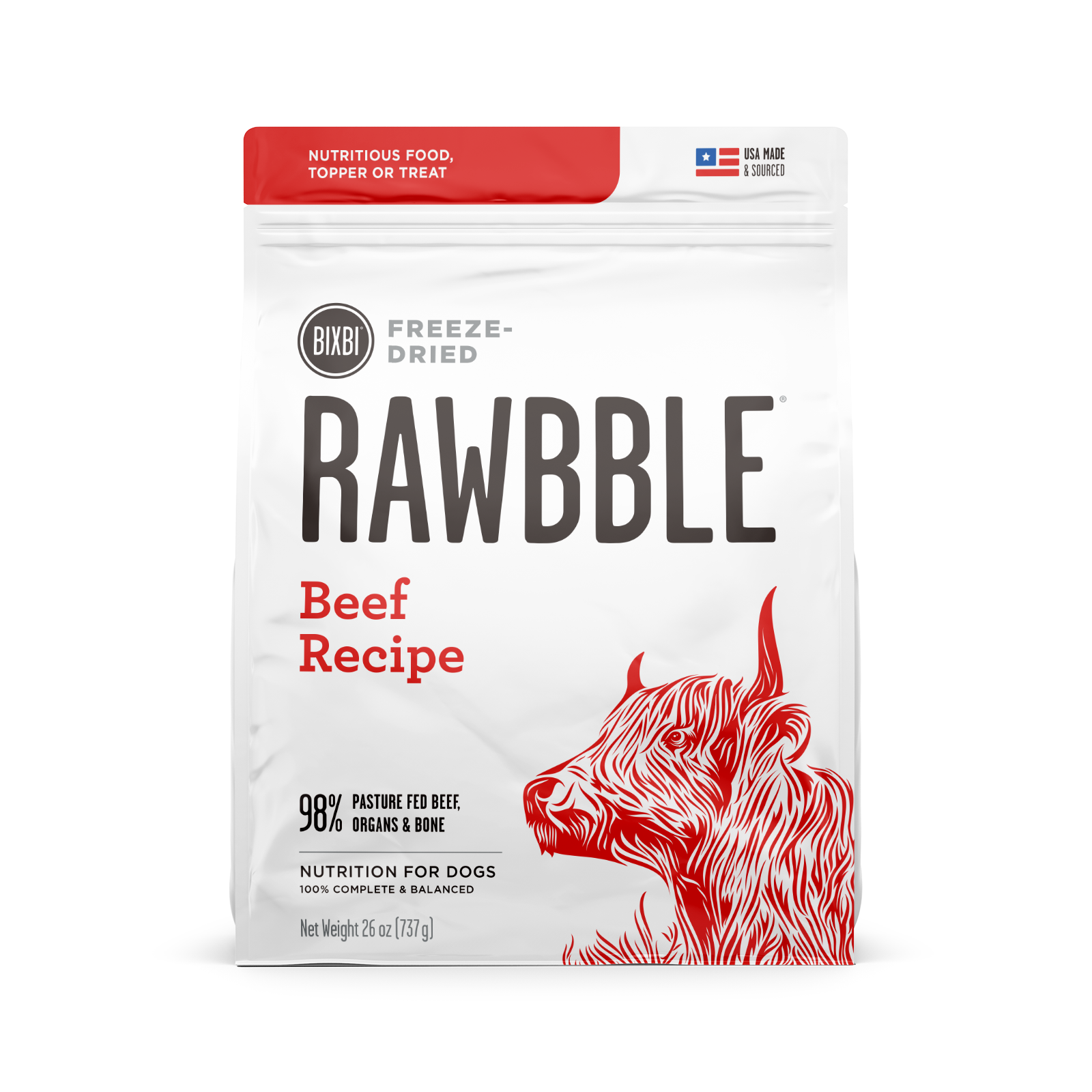RAWBBLE® FREEZE DRIED DOG FOOD - BEEF RECIPE