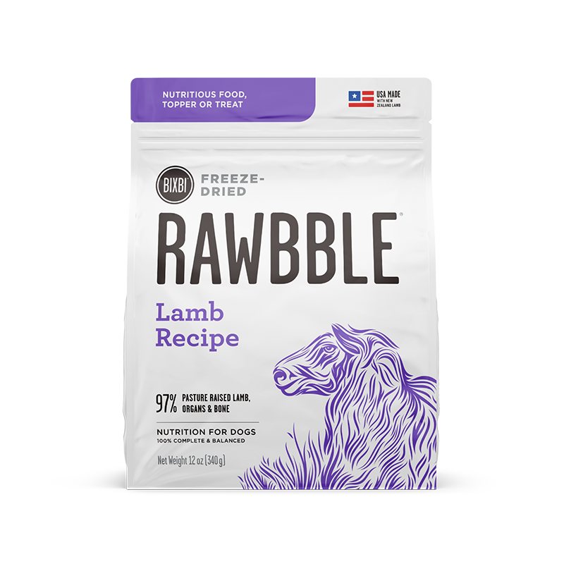 Bixbi Rawbble® Freeze-Dried Food for Dogs – Lamb Recipe