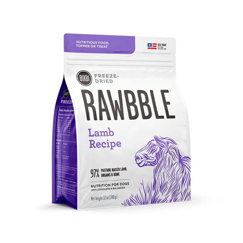 Bixbi Rawbble® Freeze-Dried Food for Dogs – Lamb Recipe