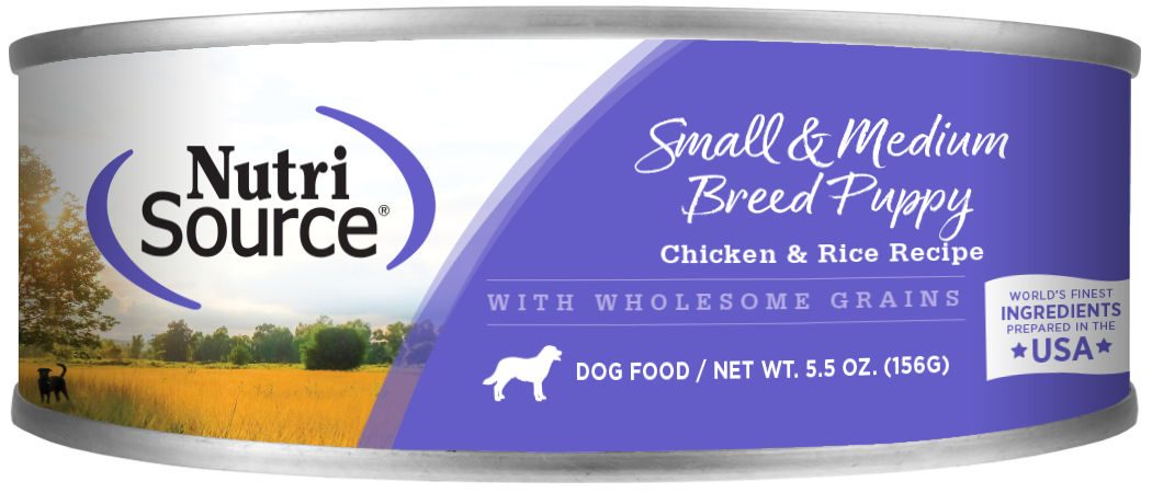 NutriSource® Small & Medium Breed Puppy Formula Wet Puppy Food