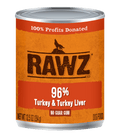 RAWZ® 96% Turkey & Turkey Liver Dog Food