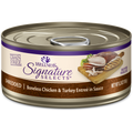 Wellness Signature Selects Grain Free Natural Shredded White Meat Chicken and Turkey Entree in Sauce Wet Canned Cat Food