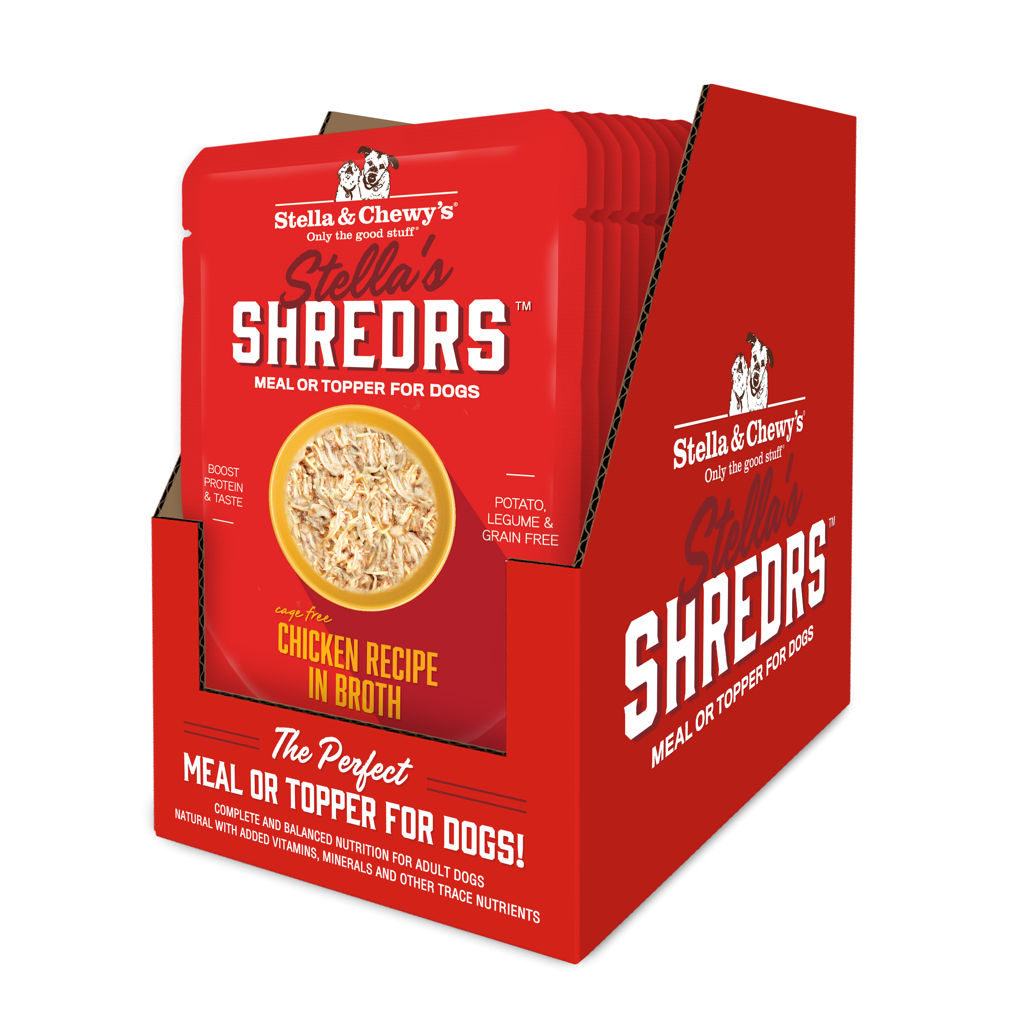 Stella & Chewy's Stella’s Shredrs Cage Free Chicken Recipe in Broth