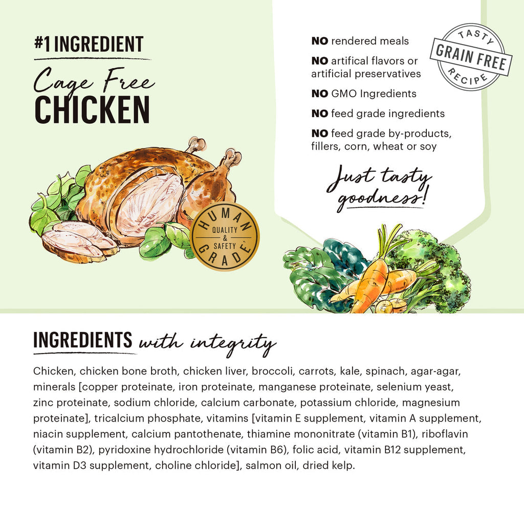 The Honest Kitchen Chicken & Super Greens Butcher Block Pate Wet Dog Food