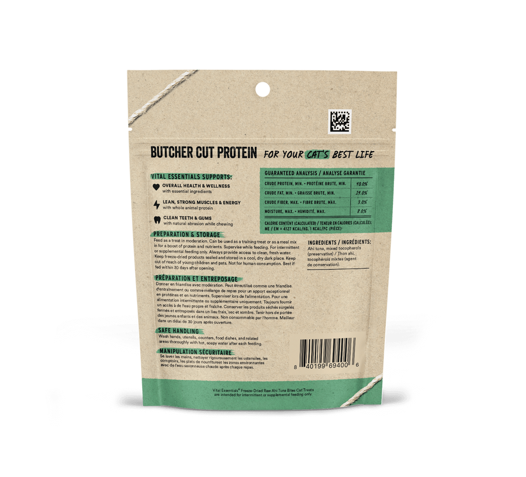 Vital Essentials Vital Cat Freeze Dried Ahi Tuna Cat Treats