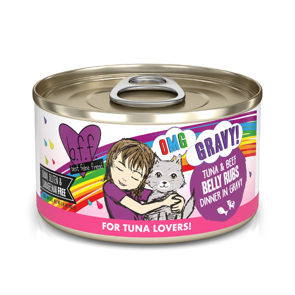 Weruva B.F.F. OMG GRAVY! Tuna & Beef Belly Rubs Dinner in Gravy