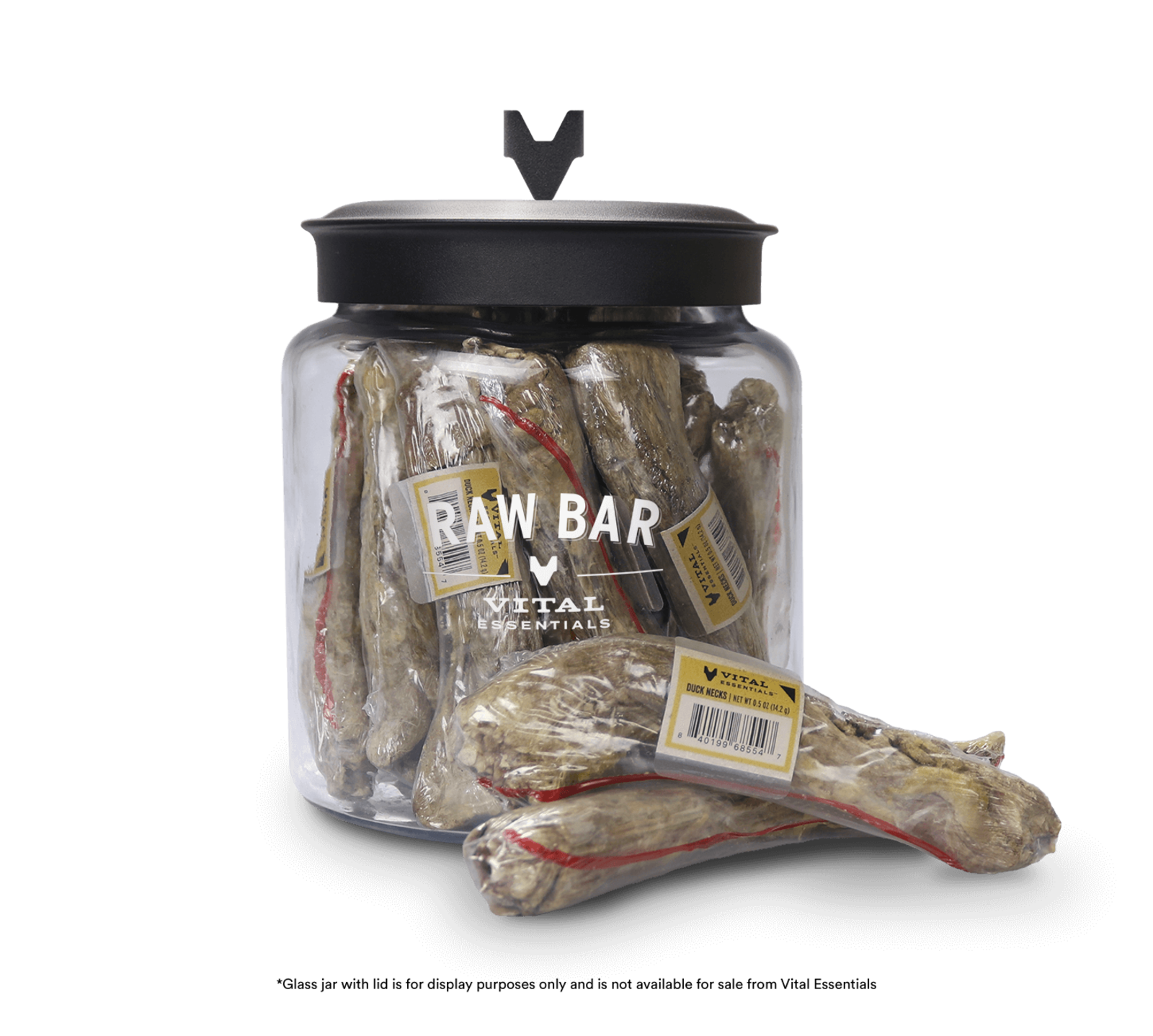 Vital Essentials Raw Bar Freeze Dried Raw Duck Necks Dog Snacks