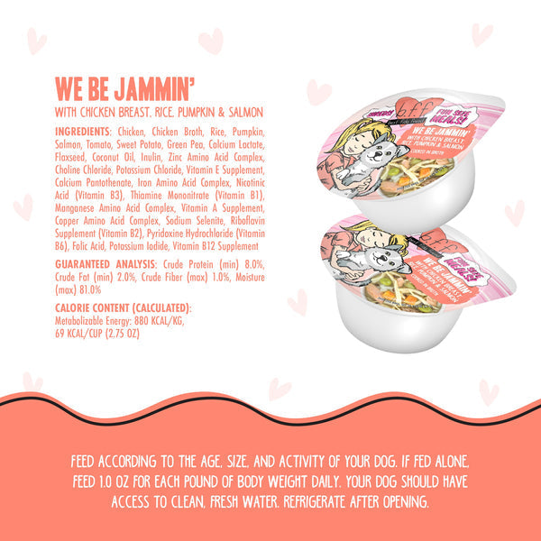 Weruva B.F.F. Fun Size Meals  We Be Jammin' with Chicken Breast, Rice, Pumpkin & Salmon