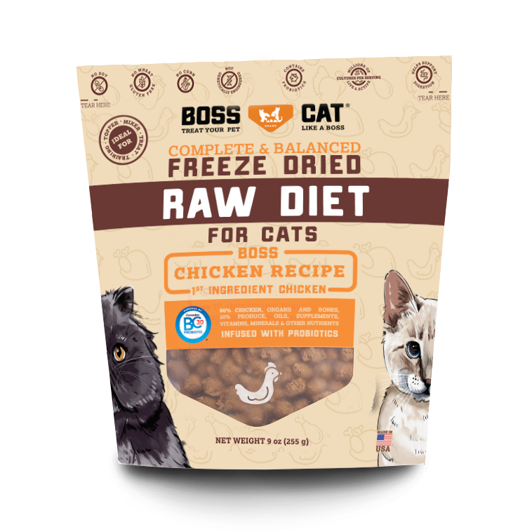 Boss Dog® Brand Freeze Dried Raw Diet For Cats