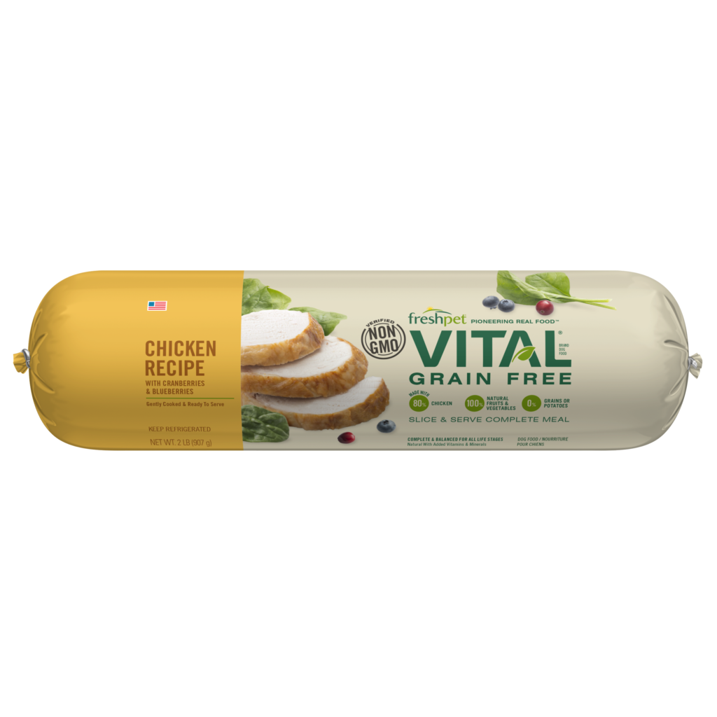 Freshpet Vital® Grain Free Chicken Recipe With Spinach, Cranberries & Blueberries For Dogs
