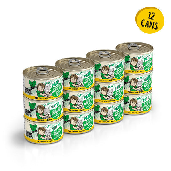 Weruva BFF PLAY Paté  Chicken & Lamb Laugh Out Loud Dinner in a Hydrating Purée Cat Food