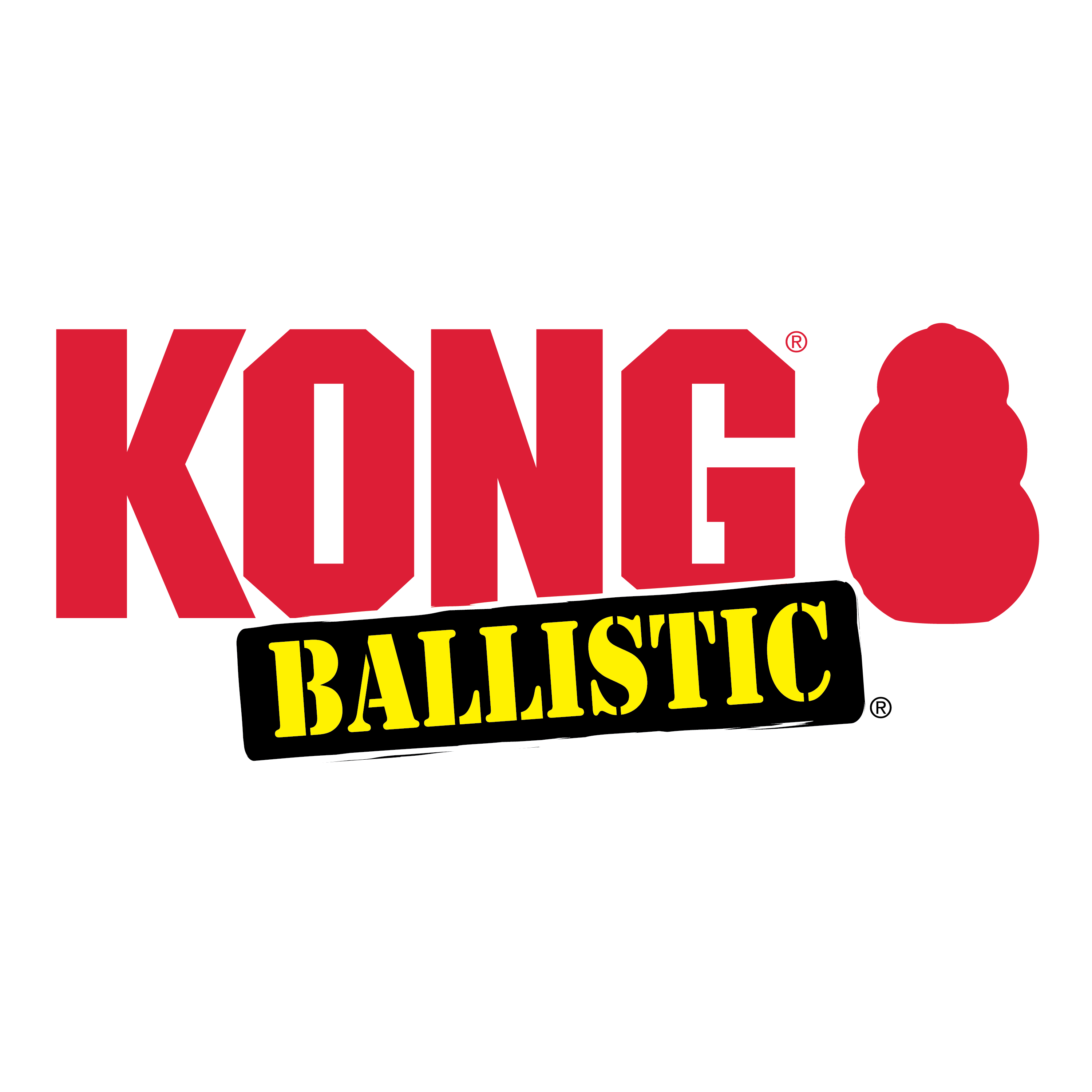 KONG Ballistic Alligator Dog Toy