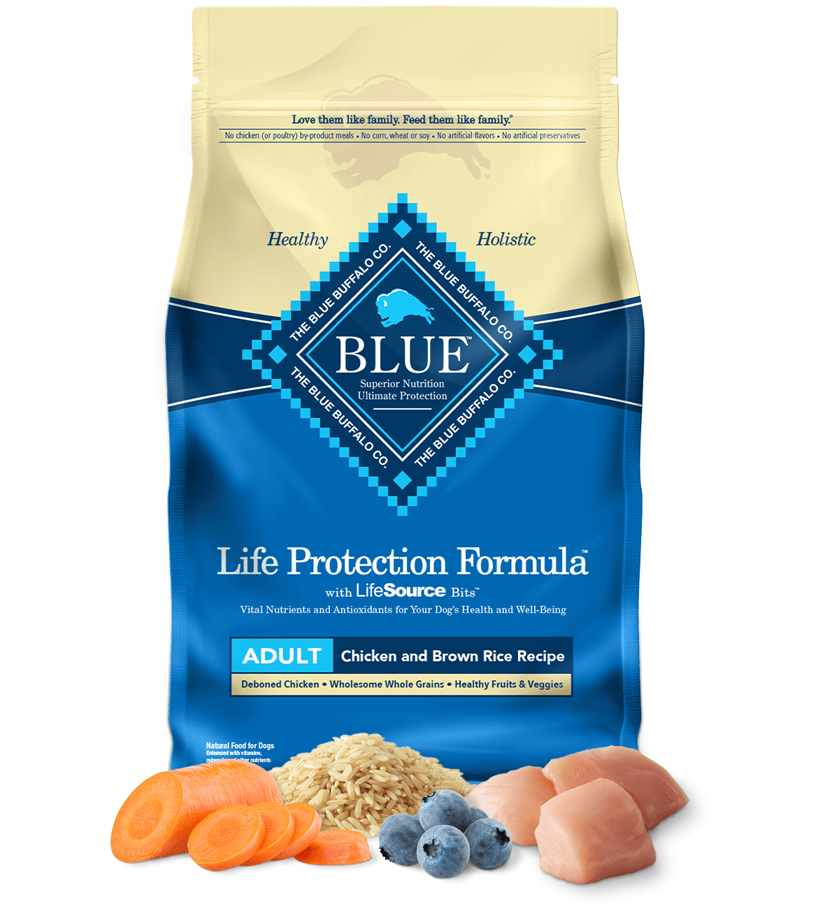 Blue Buffalo Life Protection Natural Chicken & Brown Rice Recipe Adult Dry Dog Food