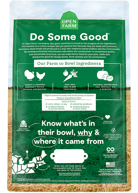 Open Farm Homestead Turkey & Chicken Grain-Free Dry Dog Food