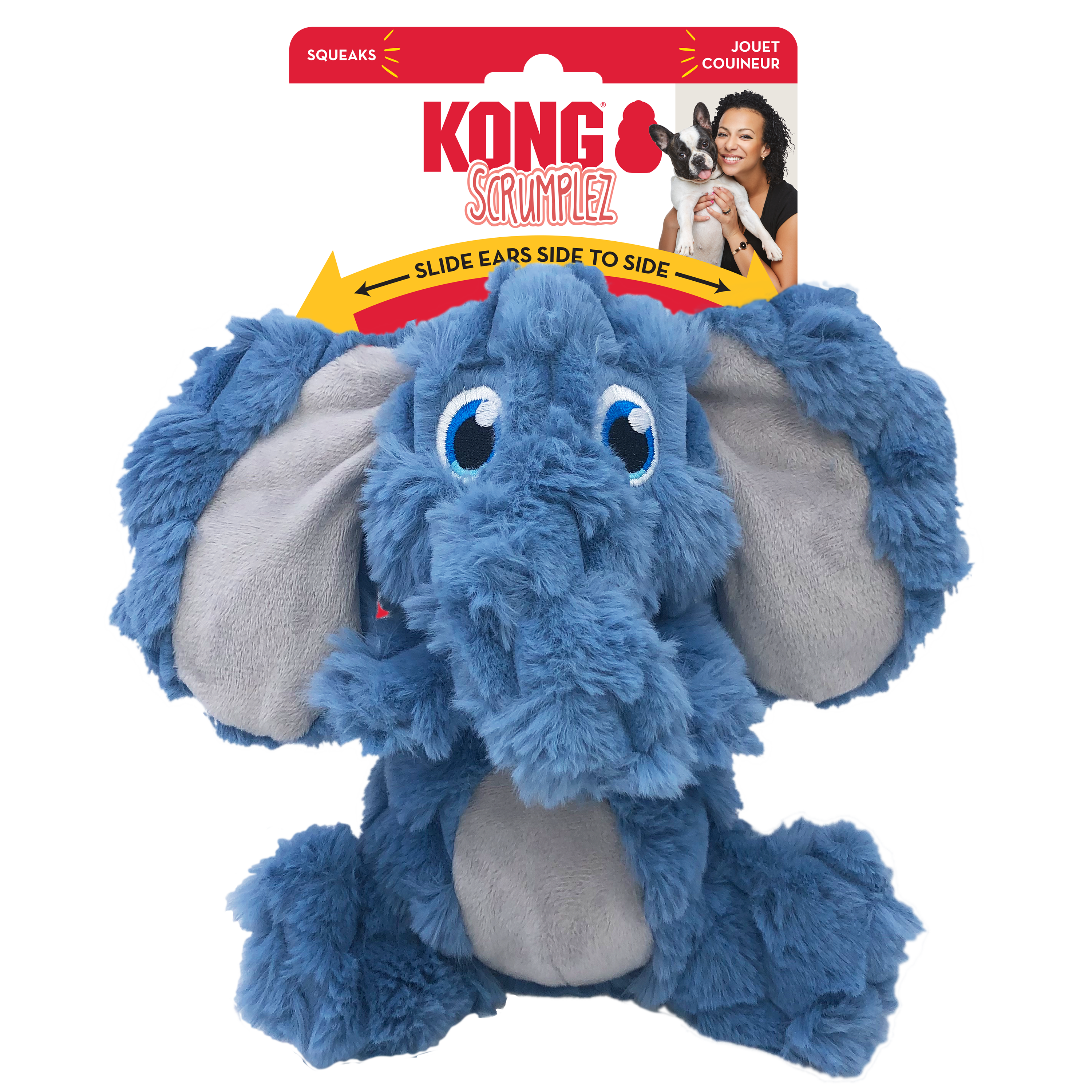 Kong Scrumplez Elephant Dog Toy