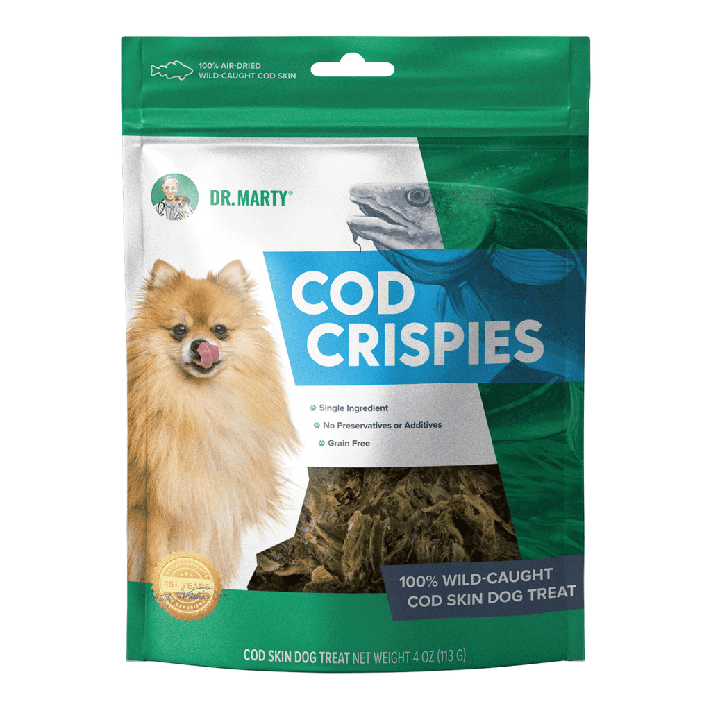 Dr. Marty Cod Crispies 100% Air-Dried Wild-Caught Cod Skin Treats