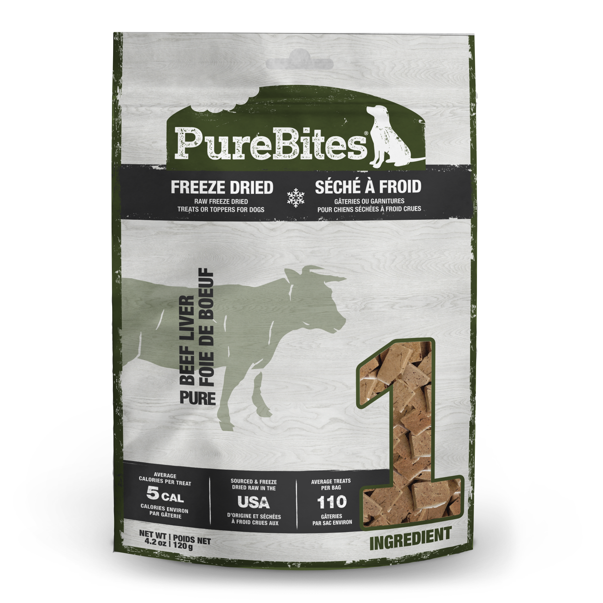 PureBites Freeze Dried Beef Liver Dog Treats