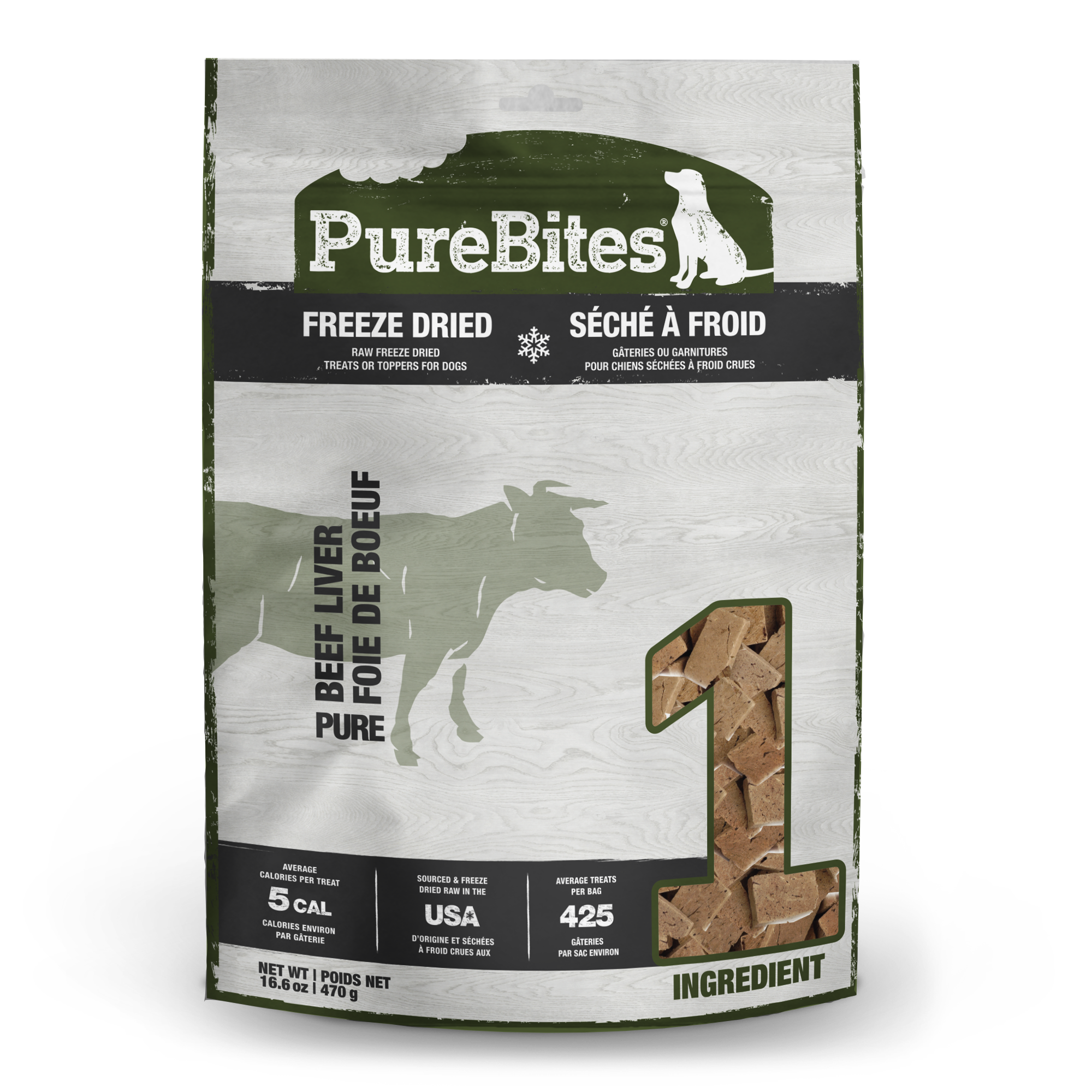 PureBites Freeze Dried Beef Liver Dog Treats