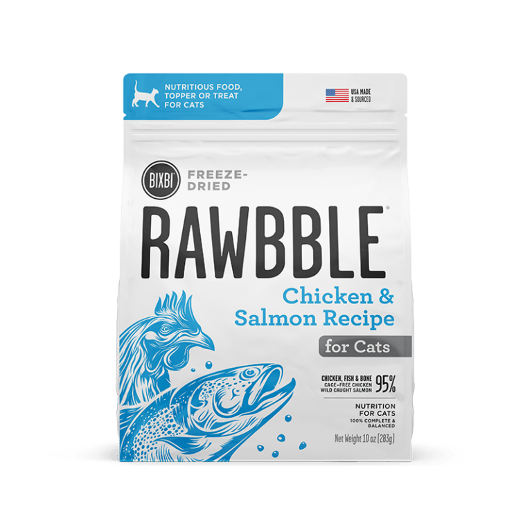Bixbi Rawbble® Freeze-Dried Food for Cats – Chicken & Salmon Recipe