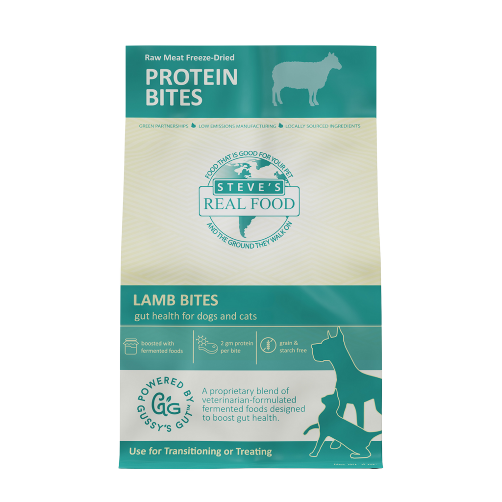 Steve's Lamb Protein Bites – Freeze-Dried Gut Health Treats for Dogs and Cats