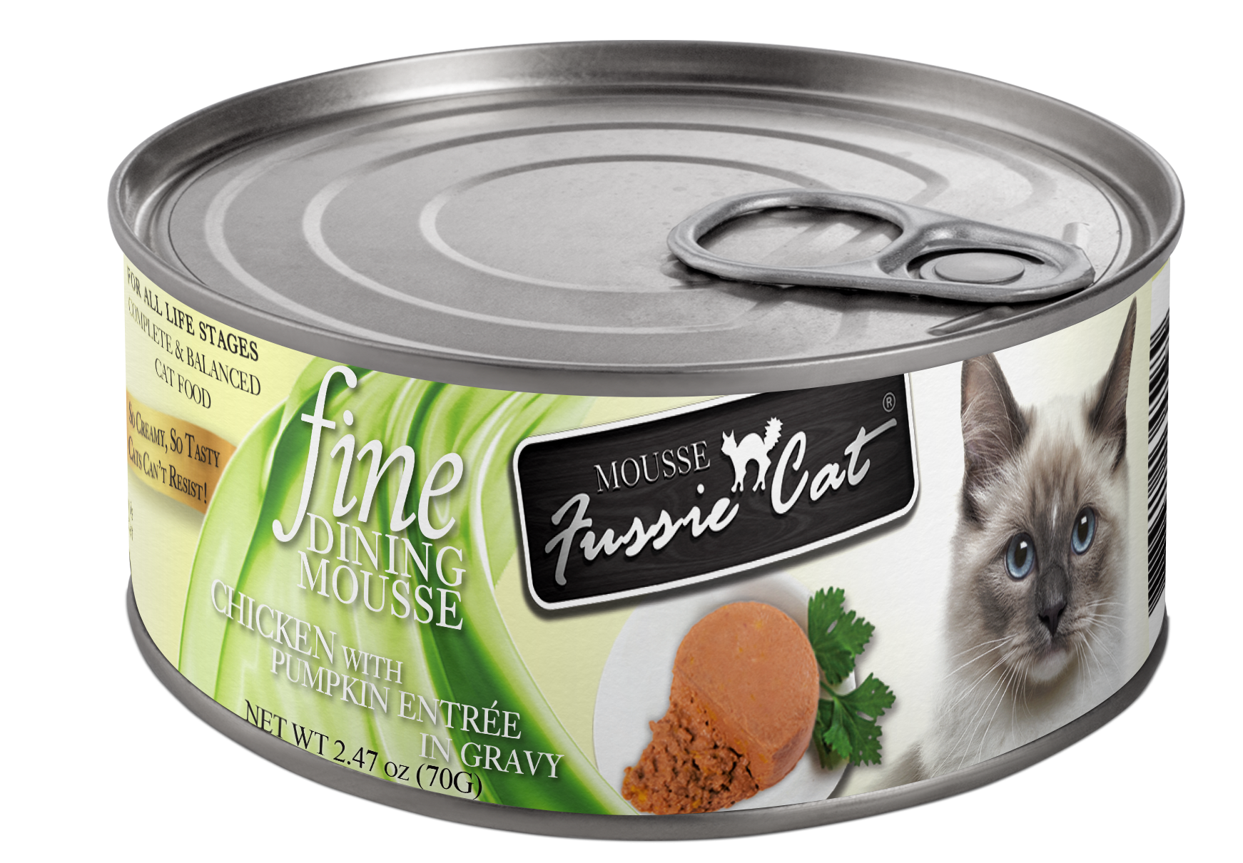 Fussie Cat Fine Dining - Mousse Chicken with Pumpkin Entree in Gravy Canned Cat Food