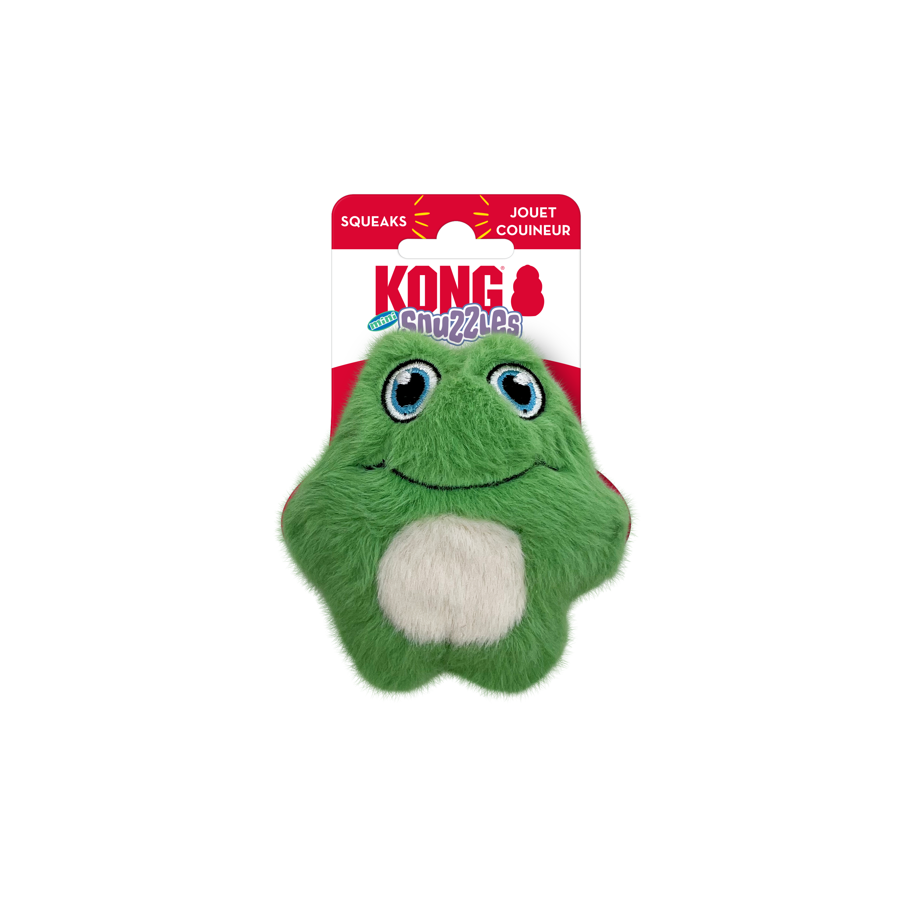 KONG Snuzzles Kiddos Mini Frog Squeaker Dog Toy