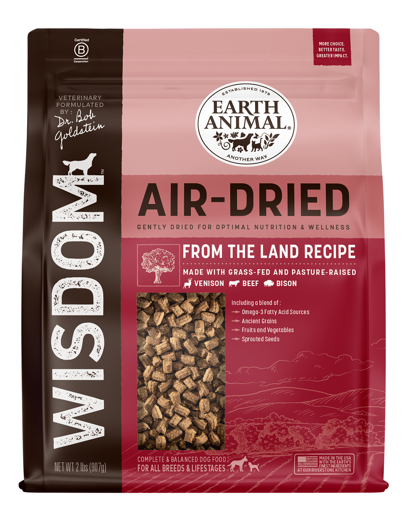 Earth Animal Wisdom™ Air-Dried From the Land Recipe Dry Dog Food