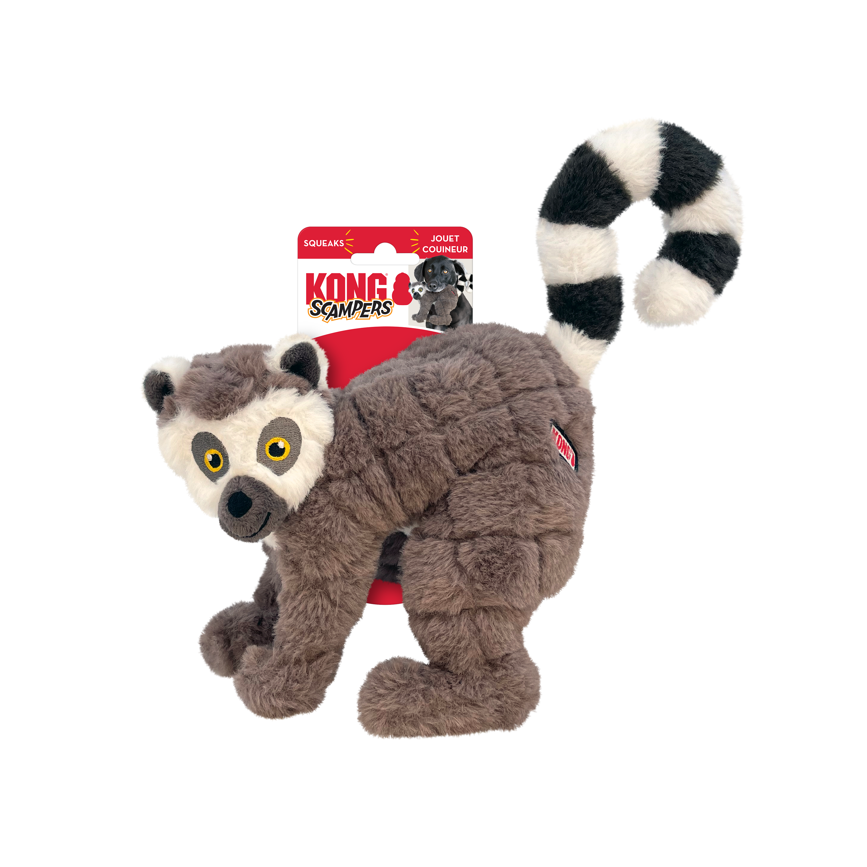 KONG Scampers Lemur Dog Toy
