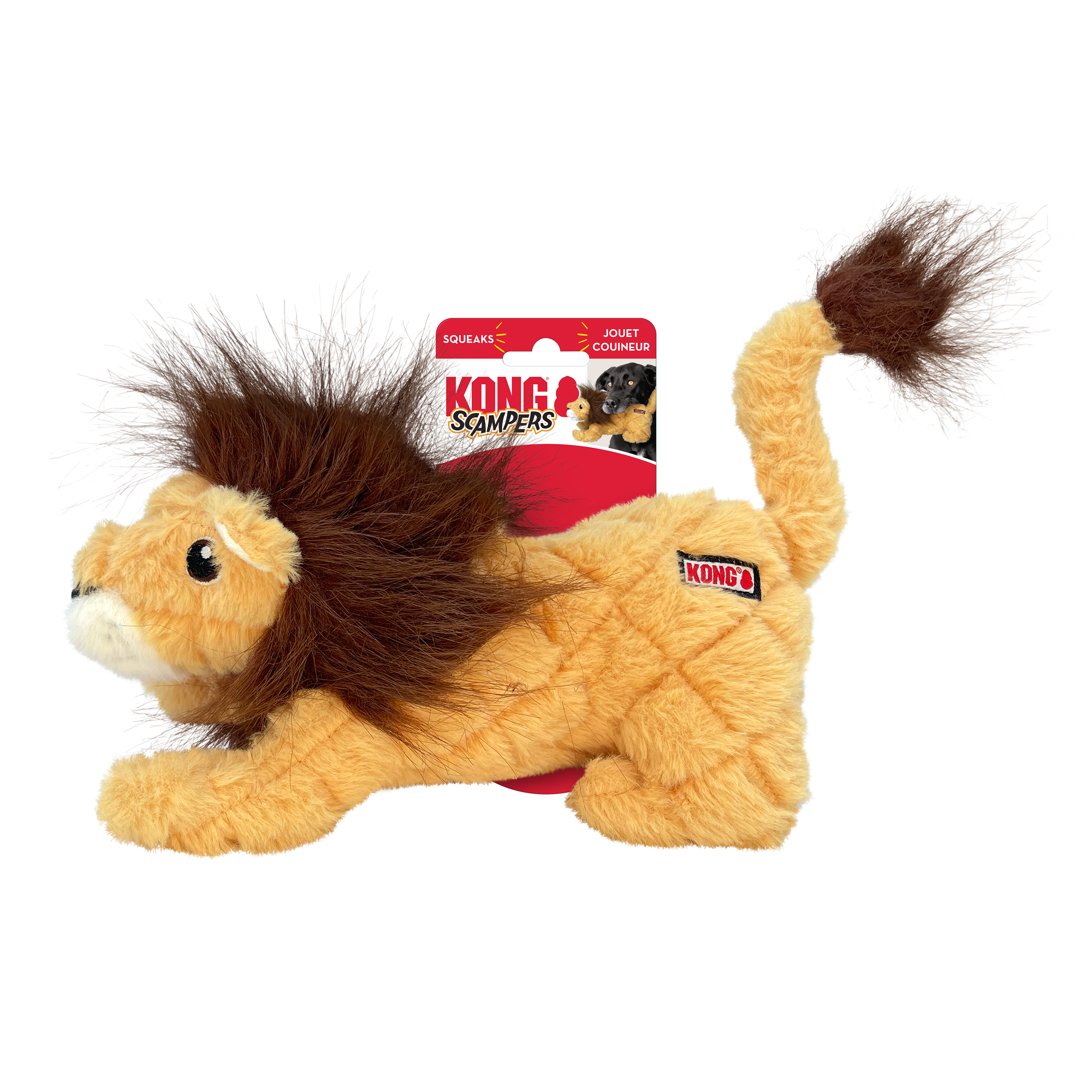 KONG Scampers Lion Dog Toy