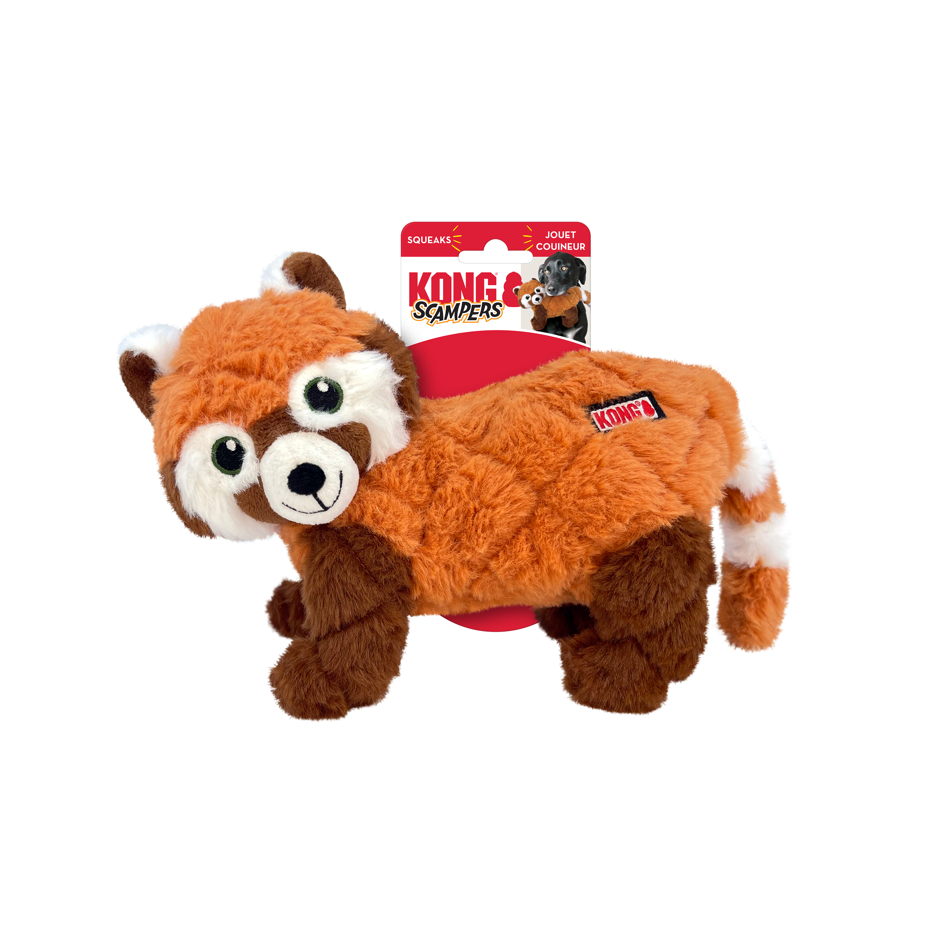 KONG Scampers Red Panda Dog Toy