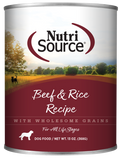 NutriSource® Beef & Rice Recipe Healthy Wet Dog Food