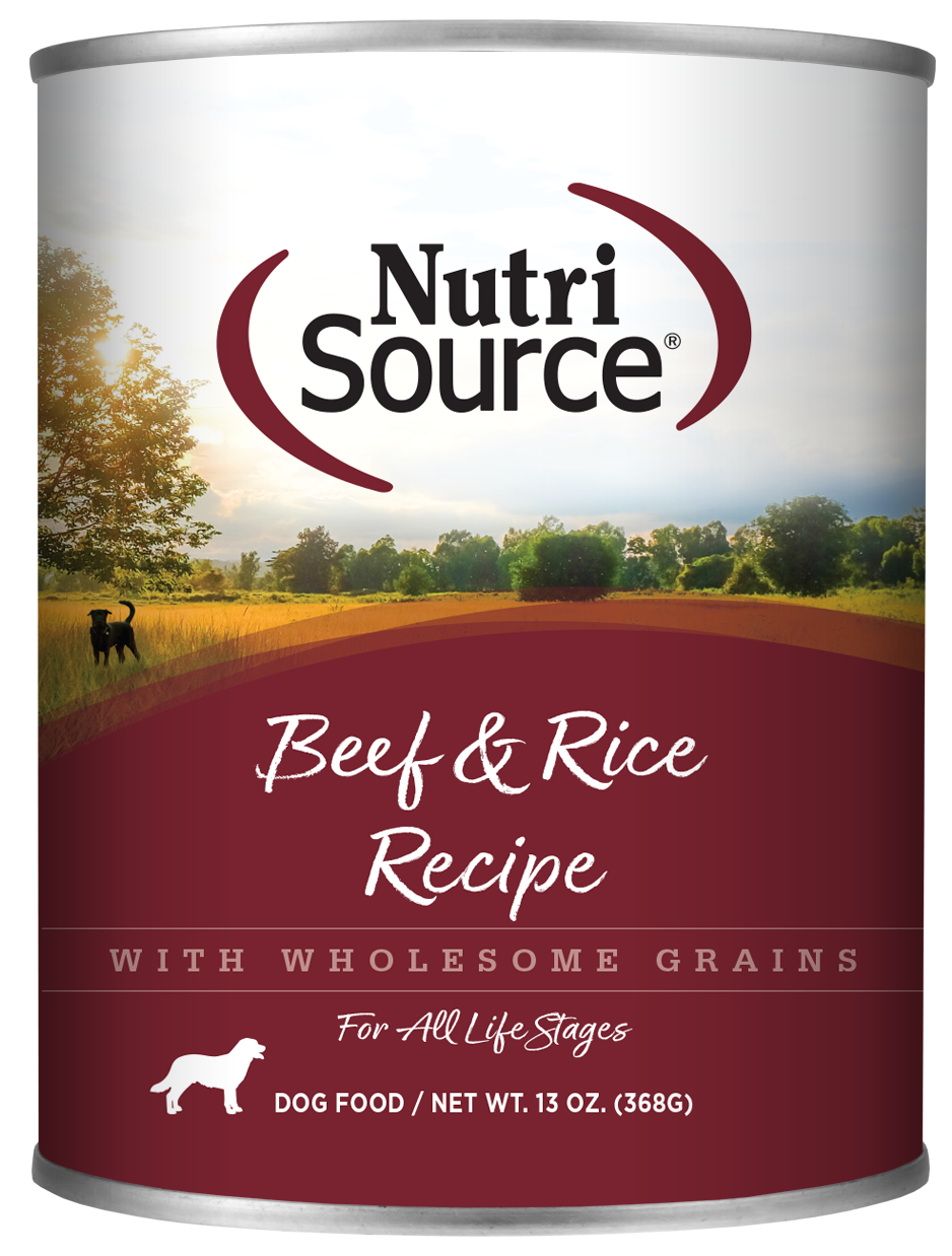 NutriSource® Beef & Rice Recipe Healthy Wet Dog Food