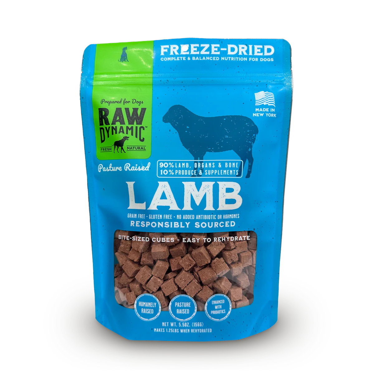 Raw Dynamic Freeze Dried Raw Lamb Fromula for Dogs
